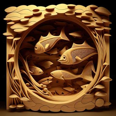3D модель Рибні коридори (STL)